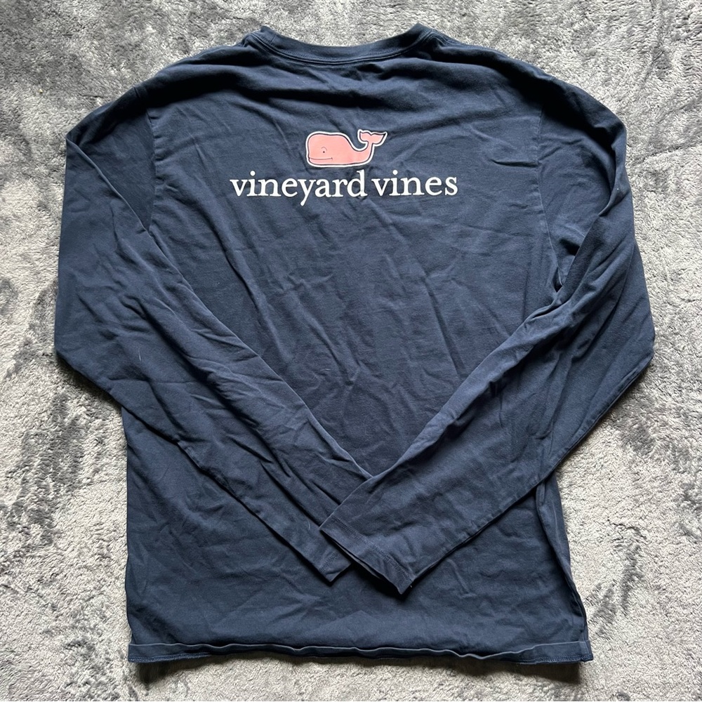 Vineyard Vines Logo Whale Graphic Long-Sleeve Tee